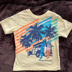 Tommy Bahama Kids Surf Graphic Tee in Light Yellow